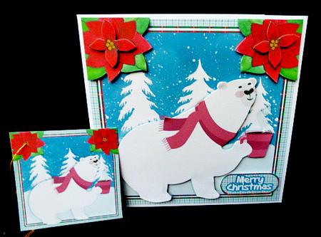 The Happy Polar Bear Mini Card Kit with Box by Diane  Hitchcox