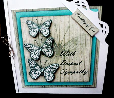 Butterfly Sympathy Wishes -  by Diane  Hitchcox