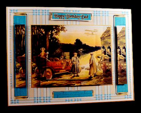 Vintage Car Scene by Diane  Hitchcox