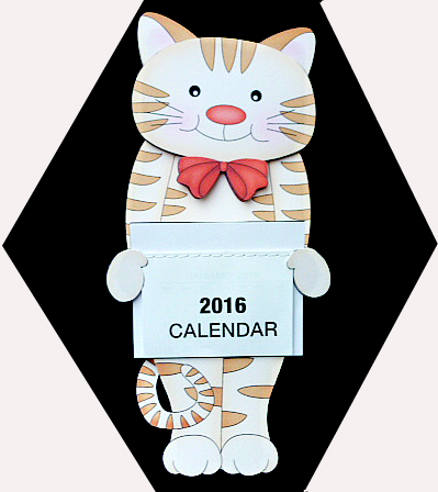 3D on the Shelf Everlasting Calendar Kit - Little Cat by Diane  Hitchcox