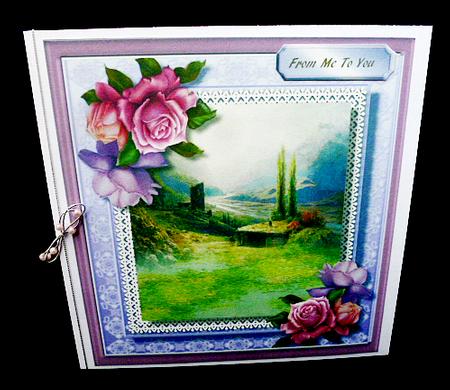 Lovely Country Scene with Roses by Diane  Hitchcox