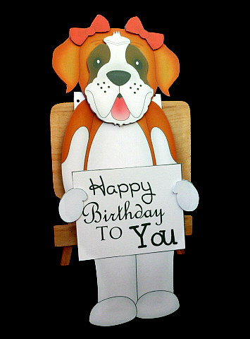 3D on the Shelf Everlasting Calendar Kit - St Bernard Dog by Diane  Hitchcox