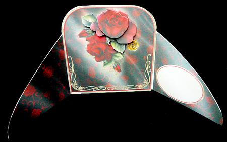 Red Rose Romance - Crossover Gatefold Card Mini Kit by Diane  Hitchcox