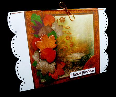 In the Woods Decoupage Card Front by Diane  Hitchcox