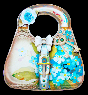 Vintage Flower Handbag Card Kit by Diane  Hitchcox