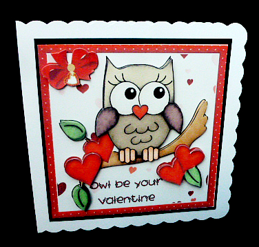 Owl Be Your Valentine by Diane  Hitchcox