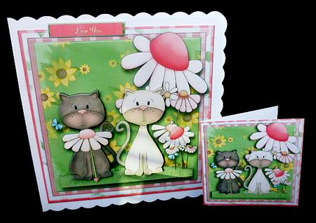 Be My Purring Valentine Mini Kit by Diane  Hitchcox