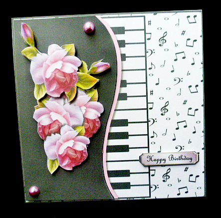 Music & English Roses Mini Kit by Diane  Hitchcox
