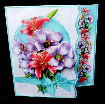 Lily Bouquet - Wavy Offset Card Mini Kit by Diane  Hitchcox