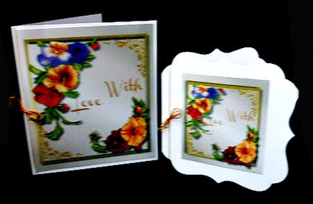 Beautiful Pansy's with Love  by Diane  Hitchcox