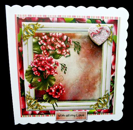 Floral Romance Card Topper 1 by Diane  Hitchcox