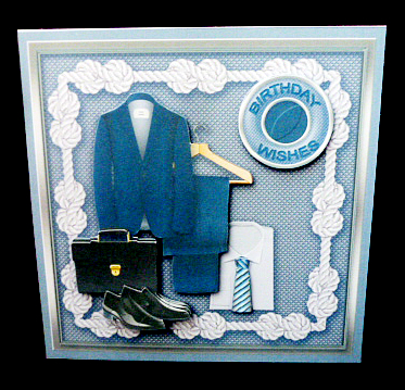 Men's Clothes 8in x 8in Decoupage Mini Kit by Diane  Hitchcox