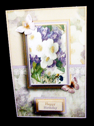 Cardtopper with Matching Envelope Purple 732 by Diane  Hitchcox