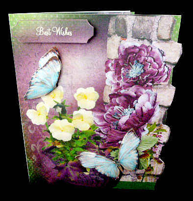Butterfly Flower Basket Over the Edge Mini Kit by Diane  Hitchcox