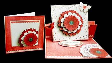 Easelcard with a Swing Red 739 by Diane  Hitchcox