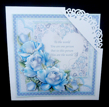You Are the World Purple Roses Verse 8x8 Mini Kit by Diane  Hitchcox