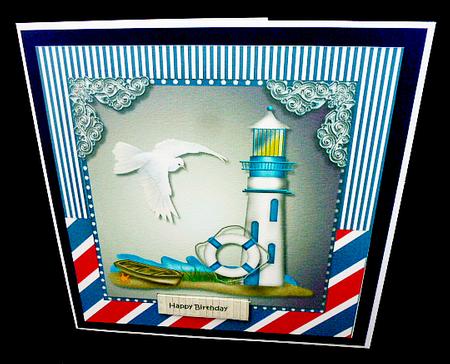 Male Card Topper the Lighthouse -  by Diane  Hitchcox