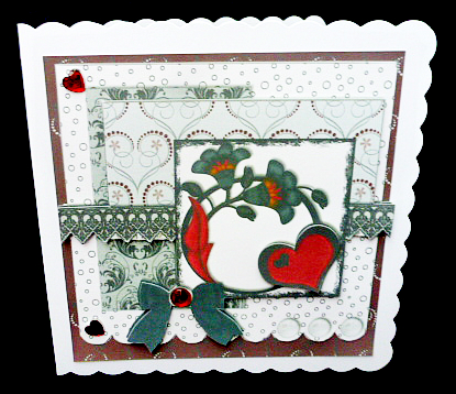 Scallop Pearl Sketch Card - Bedlam Heart by Diane  Hitchcox