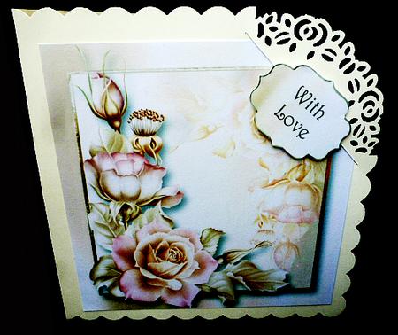 Pale Golden Pink 8x8 Quick Topper by Diane  Hitchcox