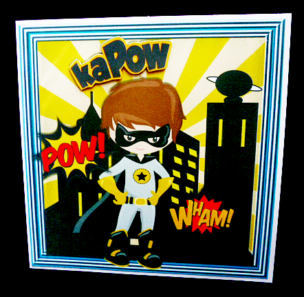Super Boy, Super Hero Wham, Pow! 8x8 by Diane  Hitchcox