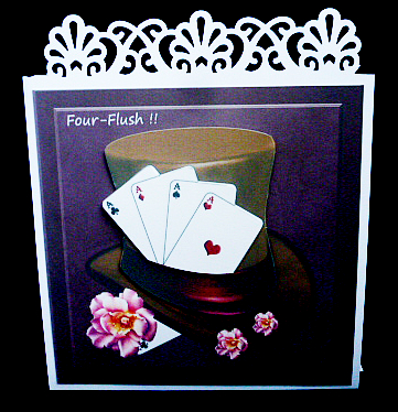 Four-flush! by Diane  Hitchcox