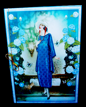 Contemplation Art Deco Lady by Diane  Hitchcox