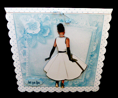 Black and White Lady Mini Kit by Diane  Hitchcox