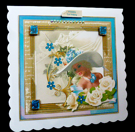 Your Quiet Beauty Card Topper 2 by Diane  Hitchcox