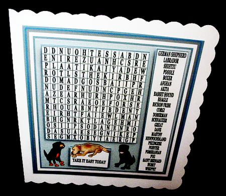 Wordsearch Dogs by Diane  Hitchcox
