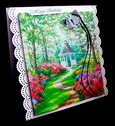 A Walk in a Garden of Flowers Wavy Side Stackers by Diane  Hitchcox