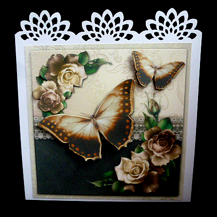 Antique Floral Flutter by Diane  Hitchcox