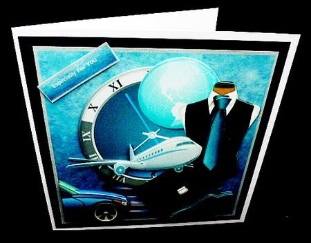 Male Card Man of the World Mini Kit by Diane  Hitchcox