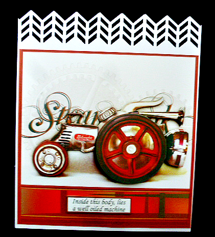 Well Oiled Machine Steampunk Tractor 8x8 Decoupage Mini Kit by Diane  Hitchcox