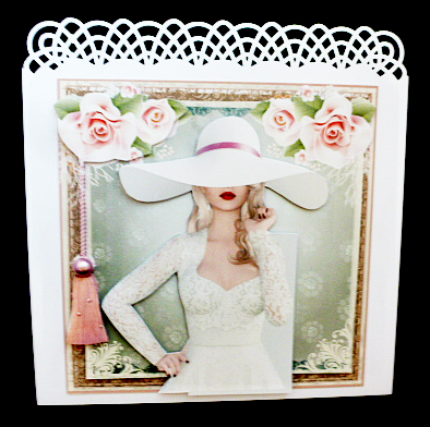 The White Floppy Hat Beauty Card Front Kit by Diane  Hitchcox