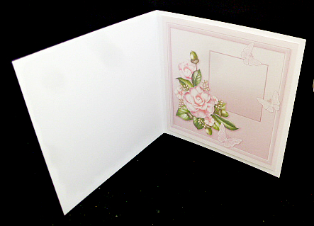 Pink Camelias on Lace Trims 8in x 8in Insert Plate by Diane  Hitchcox