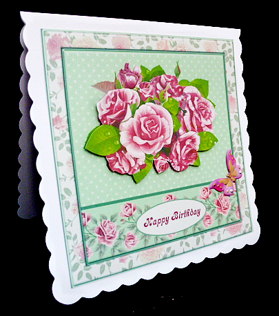 Rose Bouquet Easy Topper & Decoupage by Diane  Hitchcox