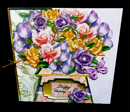 Hand-tied Bouquet - Spring Blooms - Over the Edge by Diane  Hitchcox