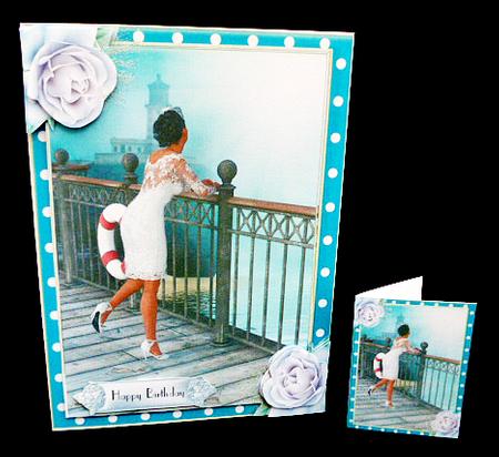 The Promenade A5 Card Front Kit by Diane  Hitchcox
