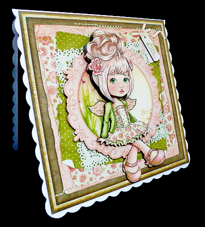Cute Angel Cardtopper 795 by Diane  Hitchcox