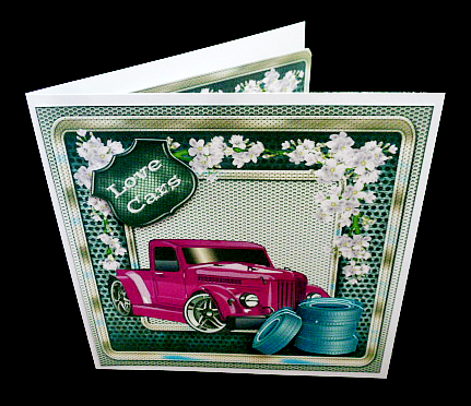 Lilac Car by Diane  Hitchcox