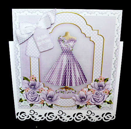 Lilac Dress Stylish Birthday 8in Step by Step by Diane  Hitchcox