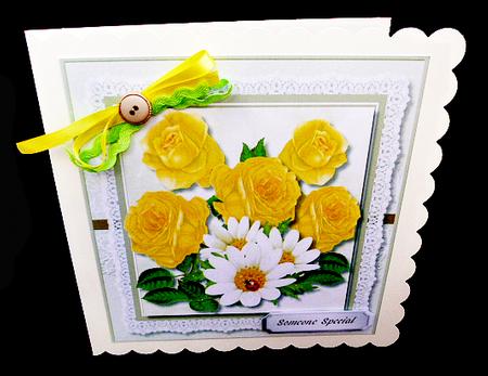 Beautiful Roses and Daisy's  by Diane  Hitchcox