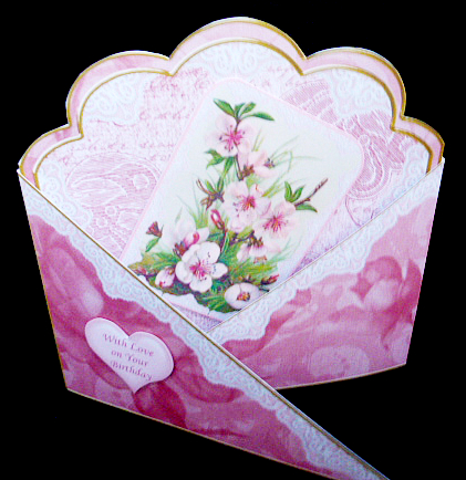 Apple Blossom Cross Faux Pocket Cf Mini Kit by Diane  Hitchcox