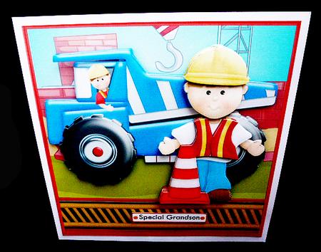 Dumper Truck 7.5 Decoupage Mini Kit for Boys or Men by Diane  Hitchcox