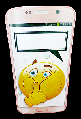 Pink Smart Phone by Diane  Hitchcox