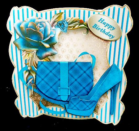 Blue Suede Shoes - Shaped Card Mini Kit by Diane  Hitchcox