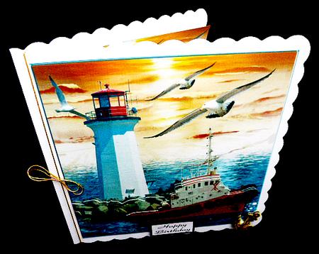 Ocean Scenic Lighthouse Mini Kit by Diane  Hitchcox
