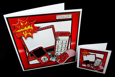 Red Glitter Gadgets Mp3 Player, Laptop, Mobile 8x8 Mini Kit by Diane  Hitchcox