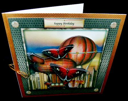 Male Card Freedom of Flight Mini Kit by Diane  Hitchcox