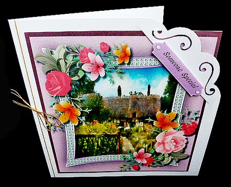 Lovely Ccottage and Flowers  by Diane  Hitchcox